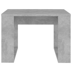 vidaXL Tavolino Servizio Grigio Cemento 50x50x35 cm in Truciolato