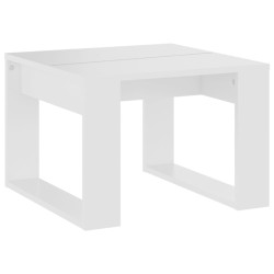 vidaXL Tavolino Bianco 50x30x50 cm in Legno ingegnerizzato