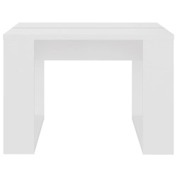 vidaXL Tavolino Bianco 50x30x50 cm in Legno ingegnerizzato