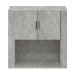    Mobile a Parete Grigio Cemento 80x33x80 cm in Legno Ingegnerizzato