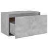 vidaXL Panca da Ingresso 80x40x45 cm Grigio Cemento in Truciolato