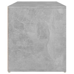 vidaXL Panca da Ingresso 80x40x45 cm Grigio Cemento in Truciolato