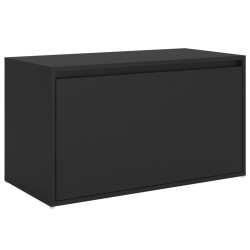 vidaXL Panca da Ingresso 80x40x45 cm Nera in Truciolato