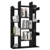 vidaXL Libreria Nera 86x25,5x140 cm in Truciolato