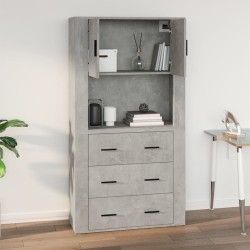    Mobile a Parete Grigio Cemento 80x33x80 cm in Legno Ingegnerizzato