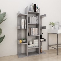 vidaXL Libreria Grigio Cemento 86x25,5x140 cm in Truciolato