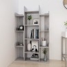 vidaXL Libreria Grigio Cemento 86x25,5x140 cm in Truciolato