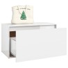 vidaXL Panca da Ingresso 80x40x45 cm Bianco Lucido in Truciolato