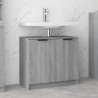    Mobile Bagno Grigio Sonoma 64,5x33,5x59 cm in Legno Ingegnerizzato