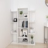 vidaXL Libreria Bianca 86x25,5x140 cm in Legno ingegnerizzato