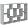    Mensola a Muro Grigio Sonoma 85x16x52,5 cm in Legno Ingegnerizzato