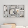    Mensola a Muro Grigio Sonoma 85x16x52,5 cm in Legno Ingegnerizzato