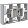    Mensola a Muro Grigio Sonoma 85x16x52,5 cm in Legno Ingegnerizzato