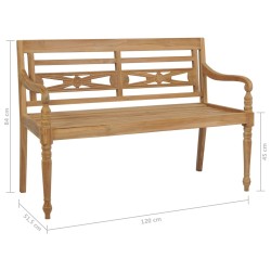    Panchina Batavia 120 cm in Teak