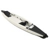 vidaXL Kayak Gonfiabile Nero 424x81x31 cm in Poliestere