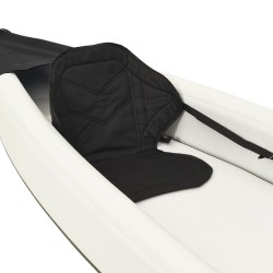 vidaXL Kayak Gonfiabile Nero 424x81x31 cm in Poliestere