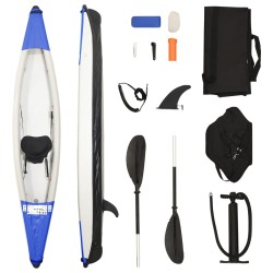 vidaXL Kayak Gonfiabile Blu...