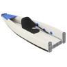 vidaXL Kayak Gonfiabile Blu 375x72x31 cm in Poliestere