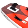 vidaXL Set Tavola SUP Gonfiabile Rossa 360x81x10 cm