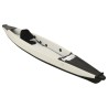 vidaXL Kayak Gonfiabile Nero 375x72x31 cm in Poliestere