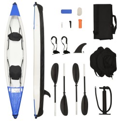 vidaXL Kayak Gonfiabile Blu...