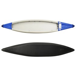 vidaXL Kayak Gonfiabile Blu 424x81x31 cm in Poliestere