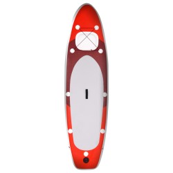 vidaXL Set Tavola SUP Gonfiabile Rossa 330x76x10 cm