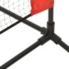 vidaXL Rete da Tennis Nera e Rossa 500x100x87 cm in Poliestere