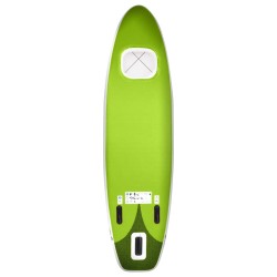 vidaXL Set Tavola SUP Gonfiabile Verde 300x76x10 cm