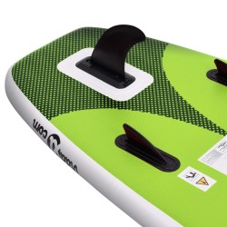 vidaXL Set Tavola SUP Gonfiabile Verde 300x76x10 cm