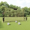 vidaXL Rete Rimbalzante da Calcio Nera Gialla 183x85x120cm Poliestere