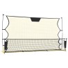 vidaXL Rete Rimbalzante da Calcio Nera Gialla 183x85x120cm Poliestere