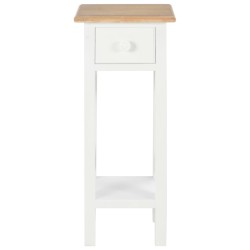    280057  Tavolino Laterale Bianco 27x27x65,5 cm in Legno