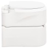 vidaXL Toilette Integrata da Campeggio Bianca 24+17 L HDPE e PP