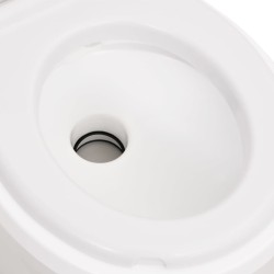 vidaXL Toilette Integrata da Campeggio Bianca 24+17 L HDPE e PP