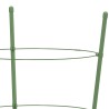 vidaXL Supporti Piante da Giardino con 4 Anelli 5pz Verde 90cm Acciaio