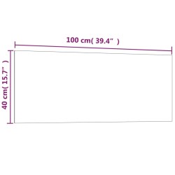 vidaXL Lavagna Magnetica a Parete Nera 100x40 cm Vetro Temperato