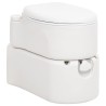 vidaXL Toilette Integrata da Campeggio Bianca 24+17 L HDPE e Smalto 