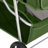 vidaXL Passeggino per Cani Pieghevole Verde 80x46x98cm Tessuto Oxford