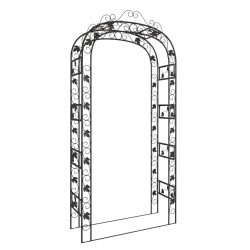 vidaXL Arco da Giardino 116x45x240 cm Acciaio