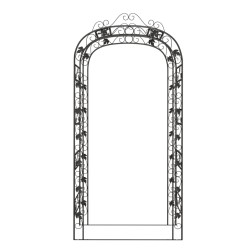 vidaXL Arco da Giardino 116x45x240 cm Acciaio