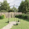 vidaXL Arco da Giardino Nero Ø180x255 cm Acciaio