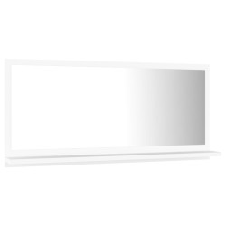    Specchio da Bagno Bianco 80x10,5x37 cm in Truciolato