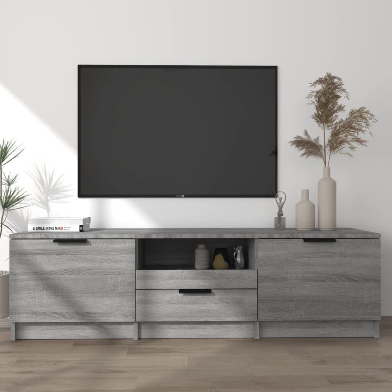    Mobile TV Grigio Sonoma 140x35x40 cm in Legno Ingegnerizzato