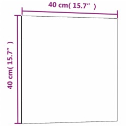 vidaXL Lavagna Magnetica a Parete Bianca 40x40 cm Vetro Temperato