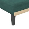 vidaXL Chaise Longue in Velluto Verde Scuro