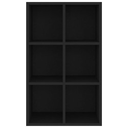    Libreria/Credenza Nera 66x30x97,8 cm in Truciolato