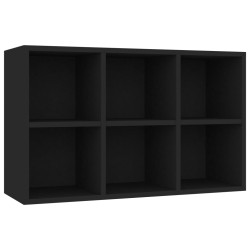    Libreria/Credenza Nera 66x30x97,8 cm in Truciolato