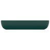    Lavabo Lusso Rettangolare Verde Scuro Opaco 71x38 cm Ceramica