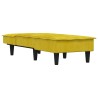 vidaXL Chaise Longue in Velluto Giallo